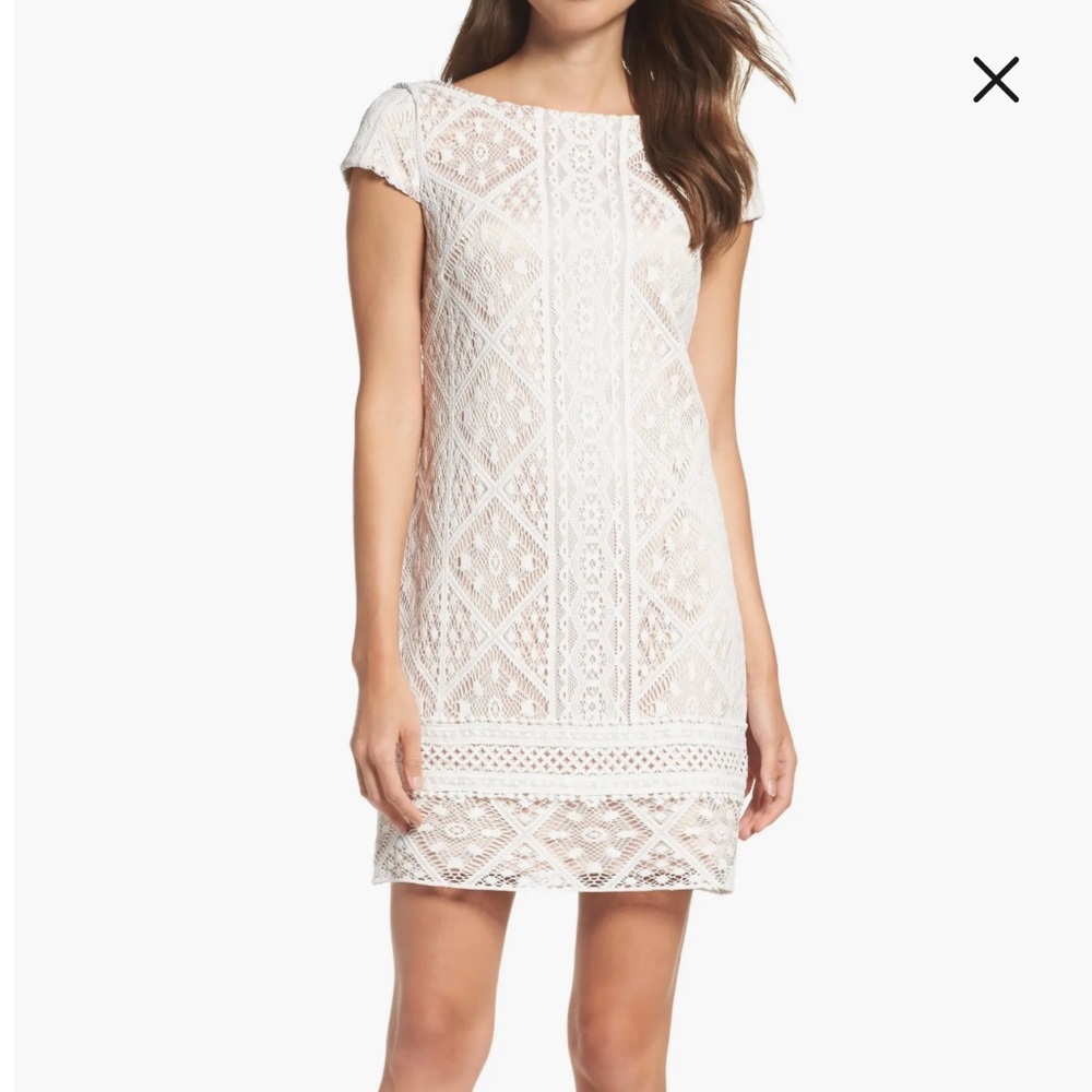 Vince Camuto Lace Shift Dress, 0P